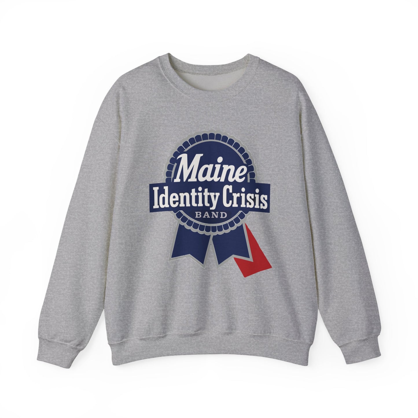 Identity Crisis Unisex Crewneck Sweatshirt Pabst Blue Ribbon Edition