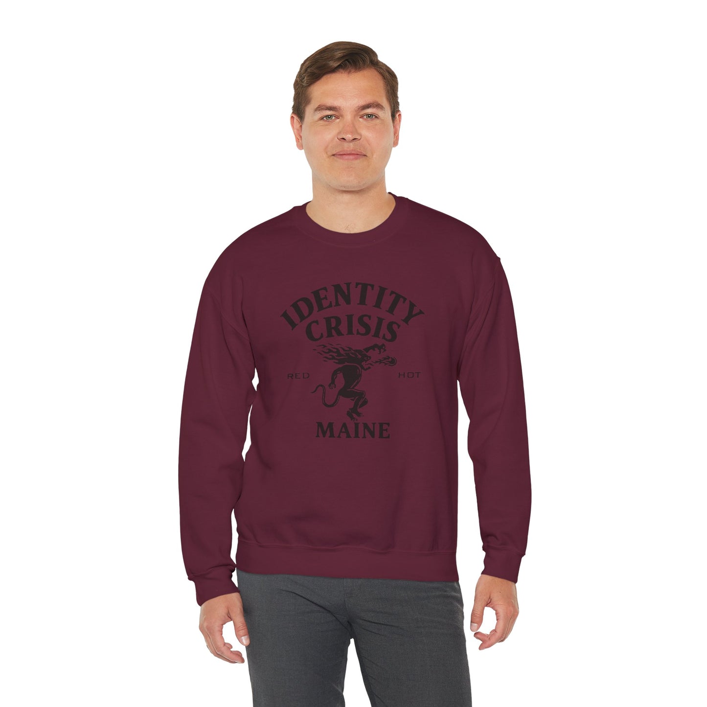 Identity Crisis Unisex Crewneck Sweatshirt Fireball Edition