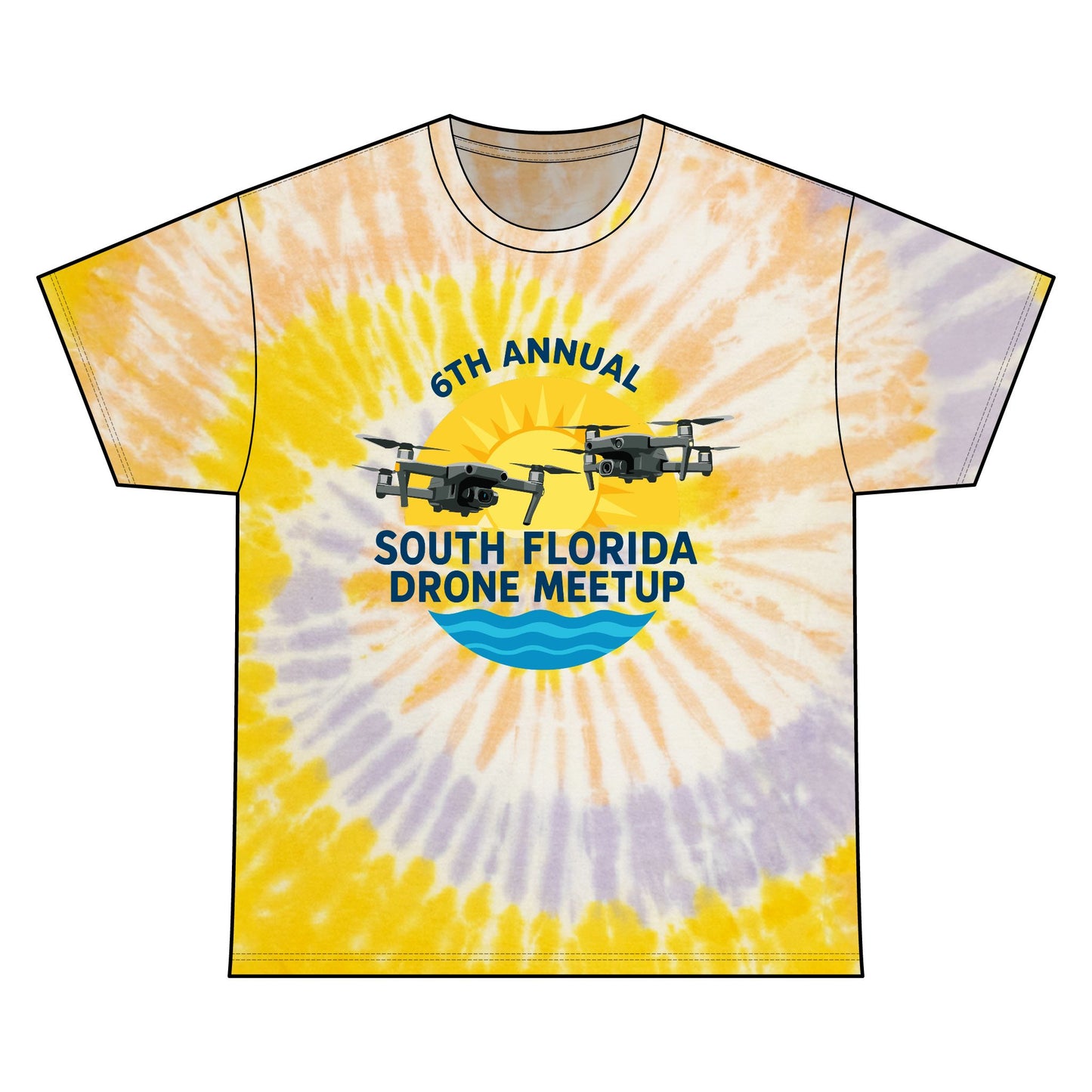 6th Annual South Florida Drone Meetup Tie Dye Tee