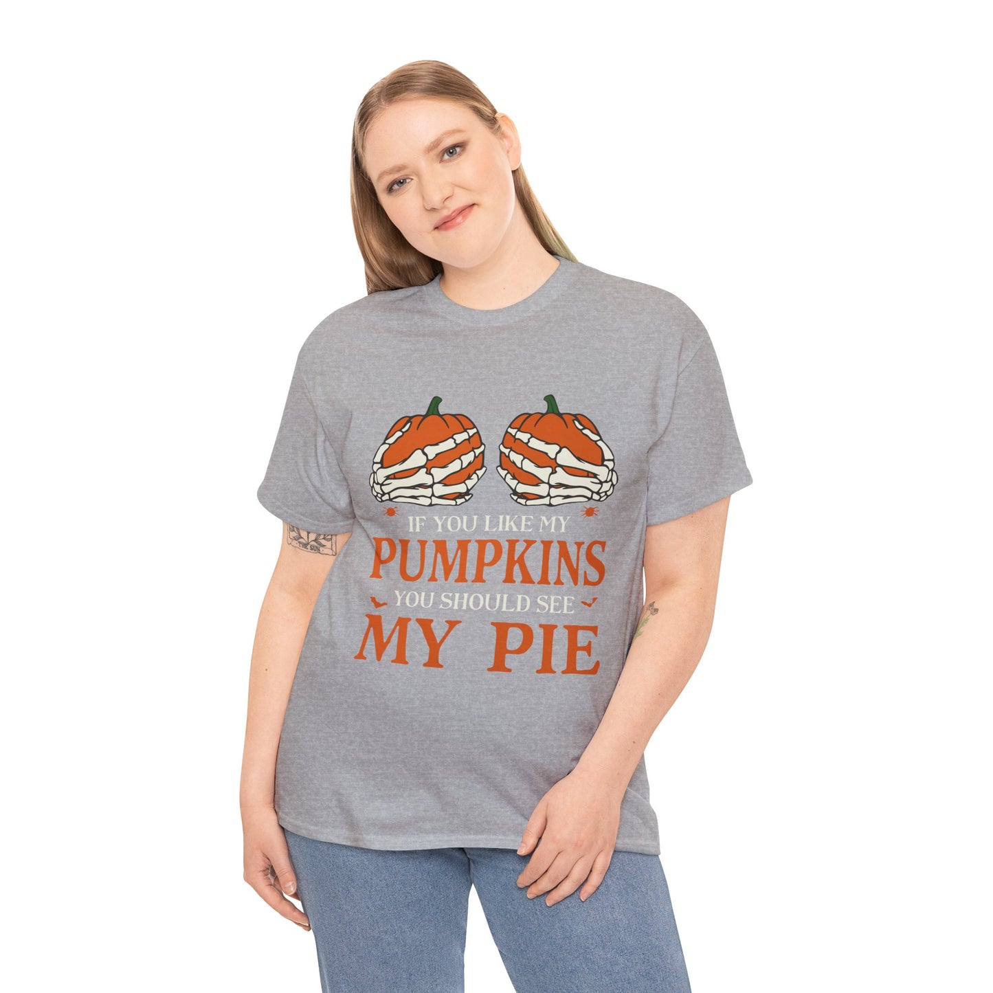 Funny Pumpkin Pie Tee, Halloween Shirt, Fall Fashion, Unisex Graphic Tee, Gift for Thanksgiving, Autumn Apparel