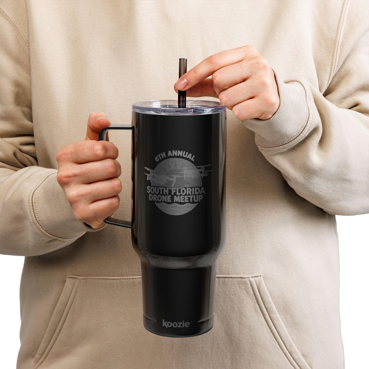6th Annual South Florida Drone Meetup Insulated Tumbler for Hot & Cold Beverages, 40oz