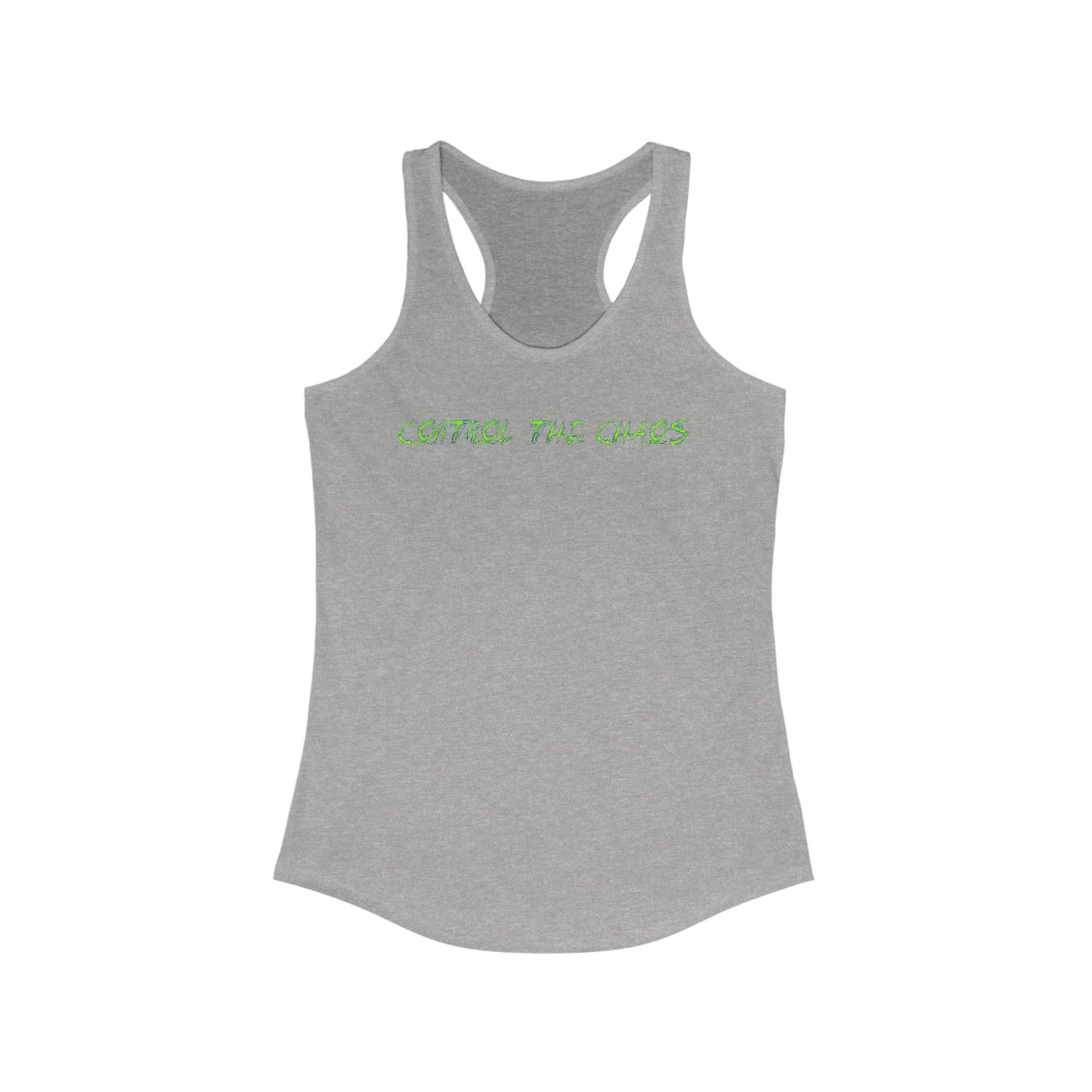 Racerback Tank Top, Control the Chaos, Drift Therapy, Summer Apparel, Gift for Car Enthusiasts, Workout Gear, Relaxed Fit