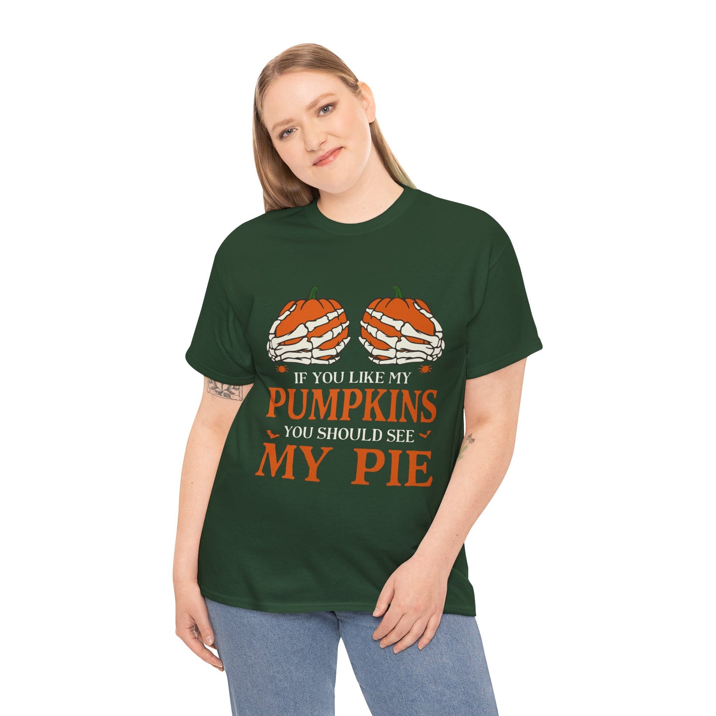 Funny Pumpkin Pie Tee, Halloween Shirt, Fall Fashion, Unisex Graphic Tee, Gift for Thanksgiving, Autumn Apparel