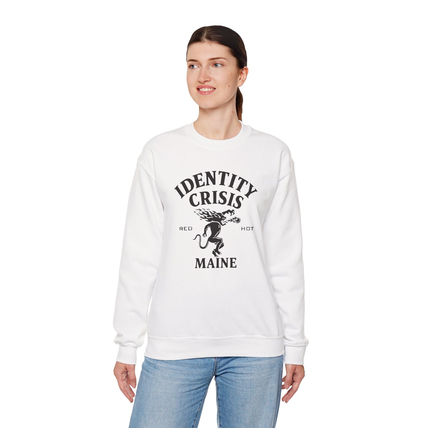 Identity Crisis Unisex Crewneck Sweatshirt Fireball Edition
