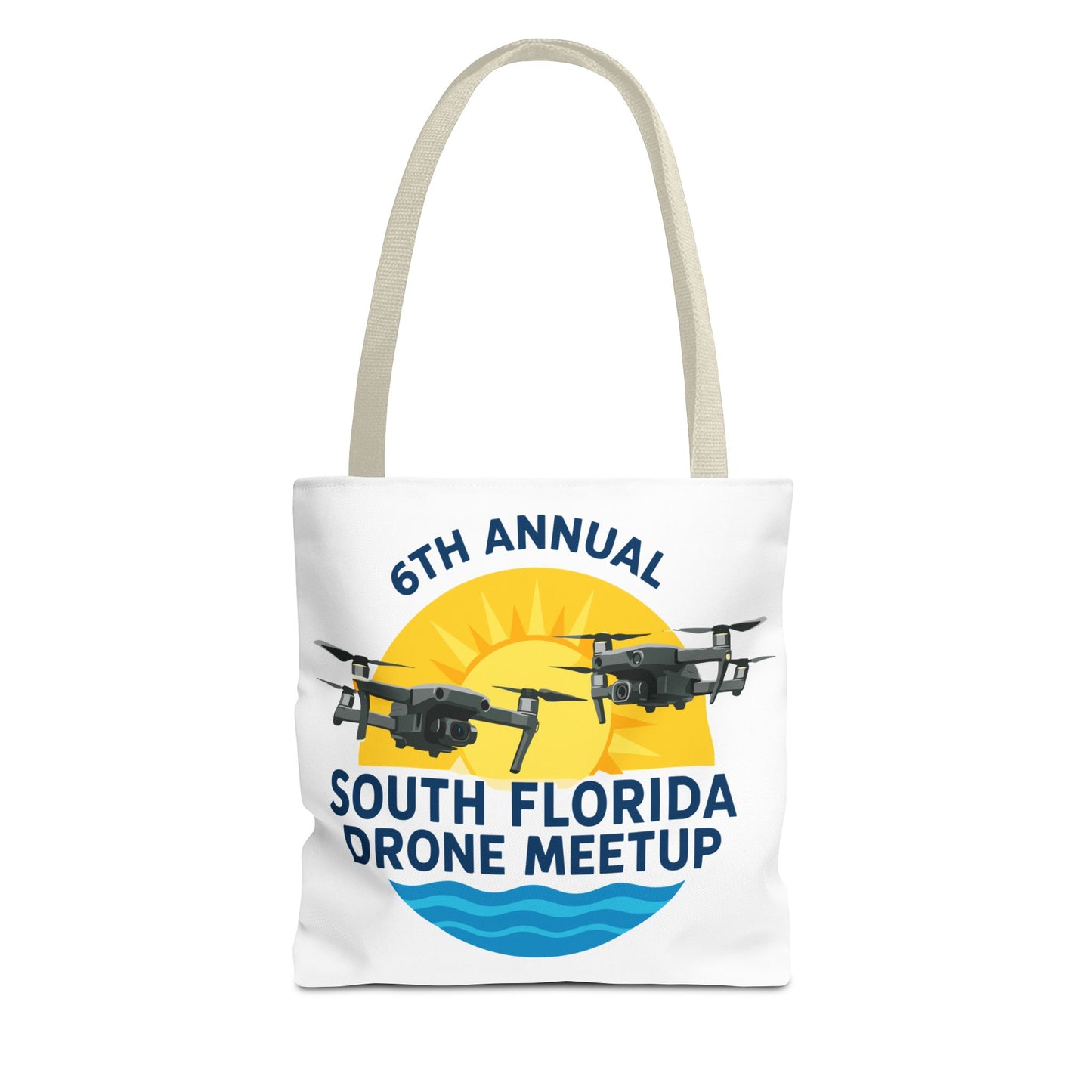 6th Annual South Florida Drone Meetup Light Colored Tote Bag