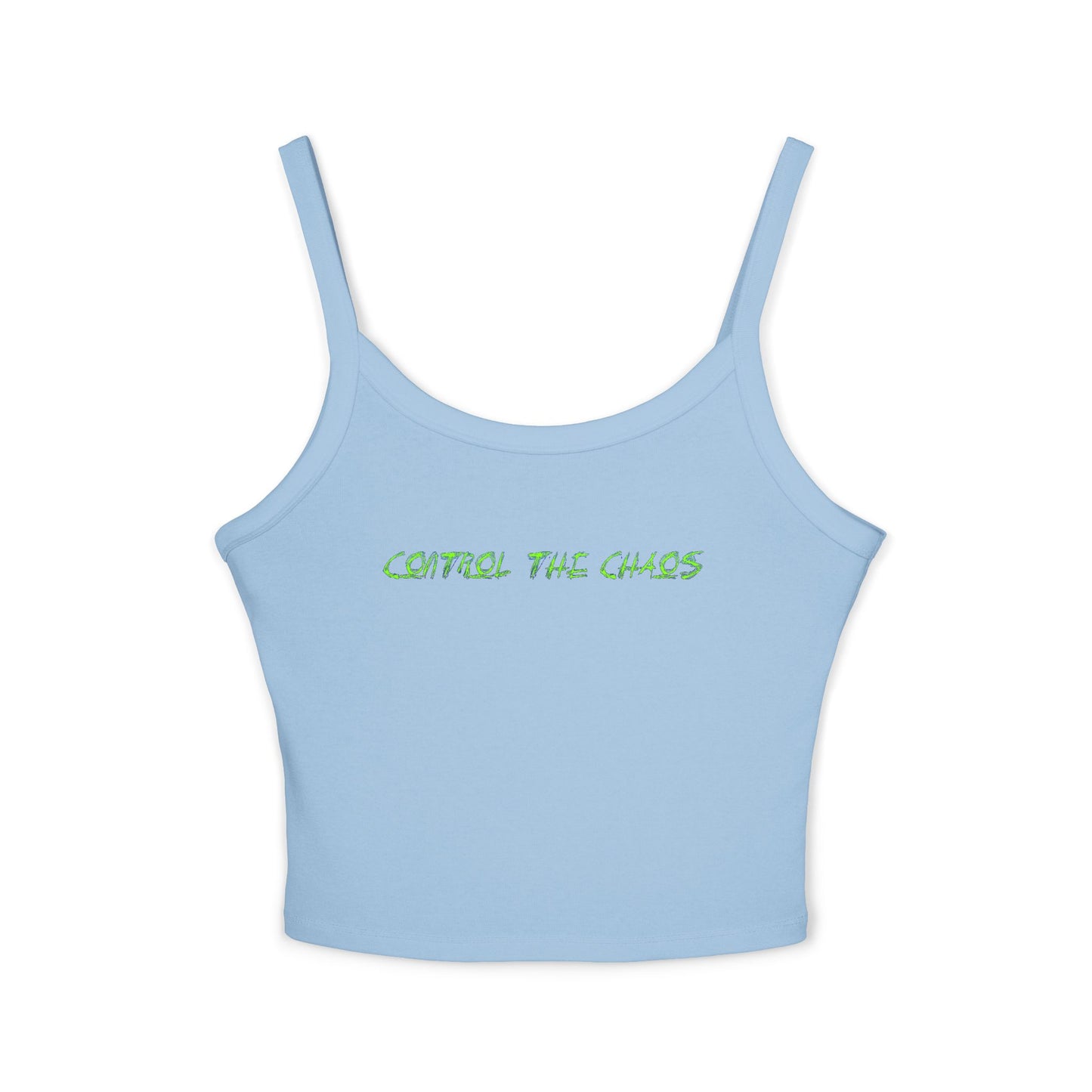 Women's Spaghetti Strap Tank Top, Control the Chaos, Drift Therapy, Summer Vibes, Casual Wear, Gift for Car Enthusiasts