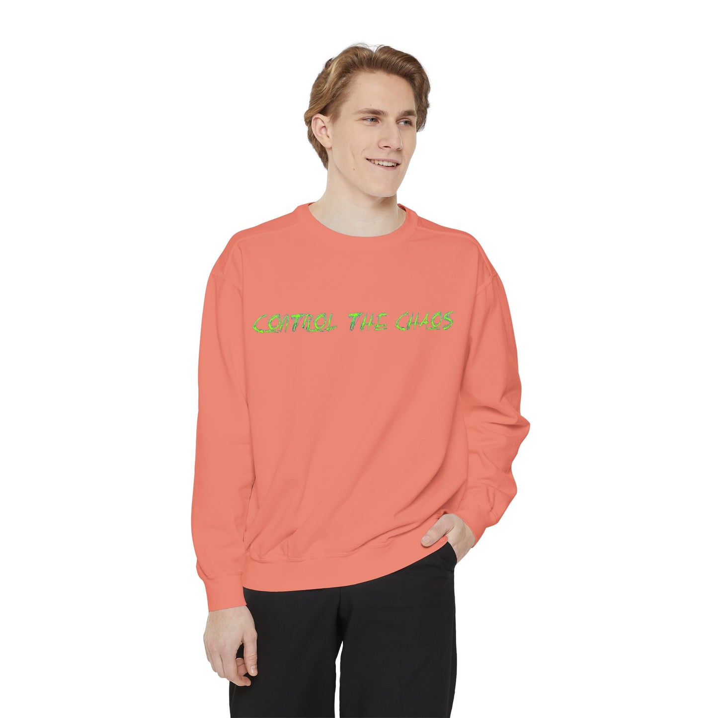 Unisex Sweatshirt - Control the Chaos, Drift Therapy, Casual Wear, Gift for Car Lovers, Everyday Comfort, Streetwear Style