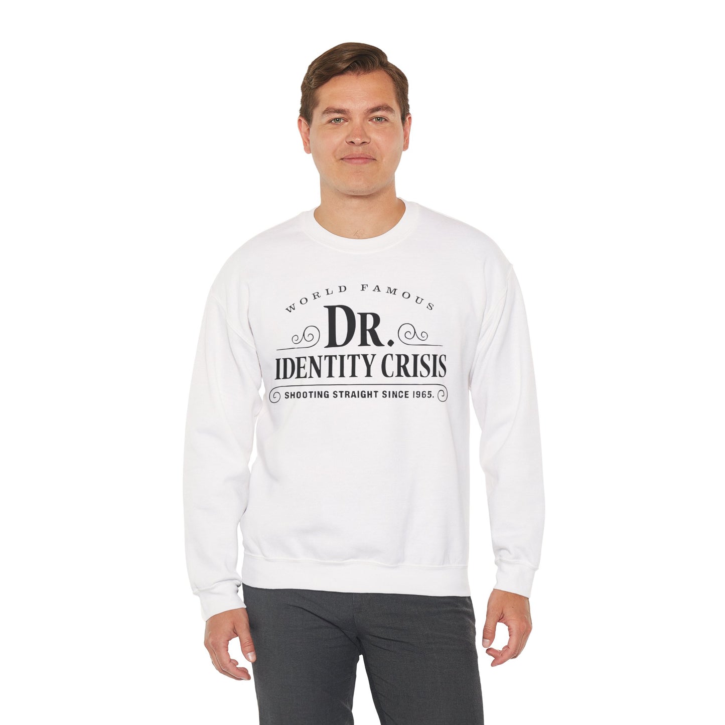 Identity Crisis Unisex Crewneck Sweatshirt Dr. McGillicuddy's Edition