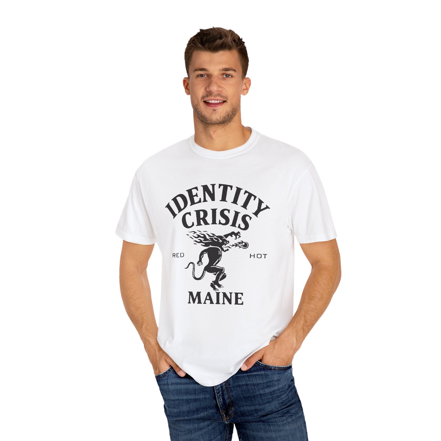 Unisex Identity Crisis T-shirt Fireball Edition
