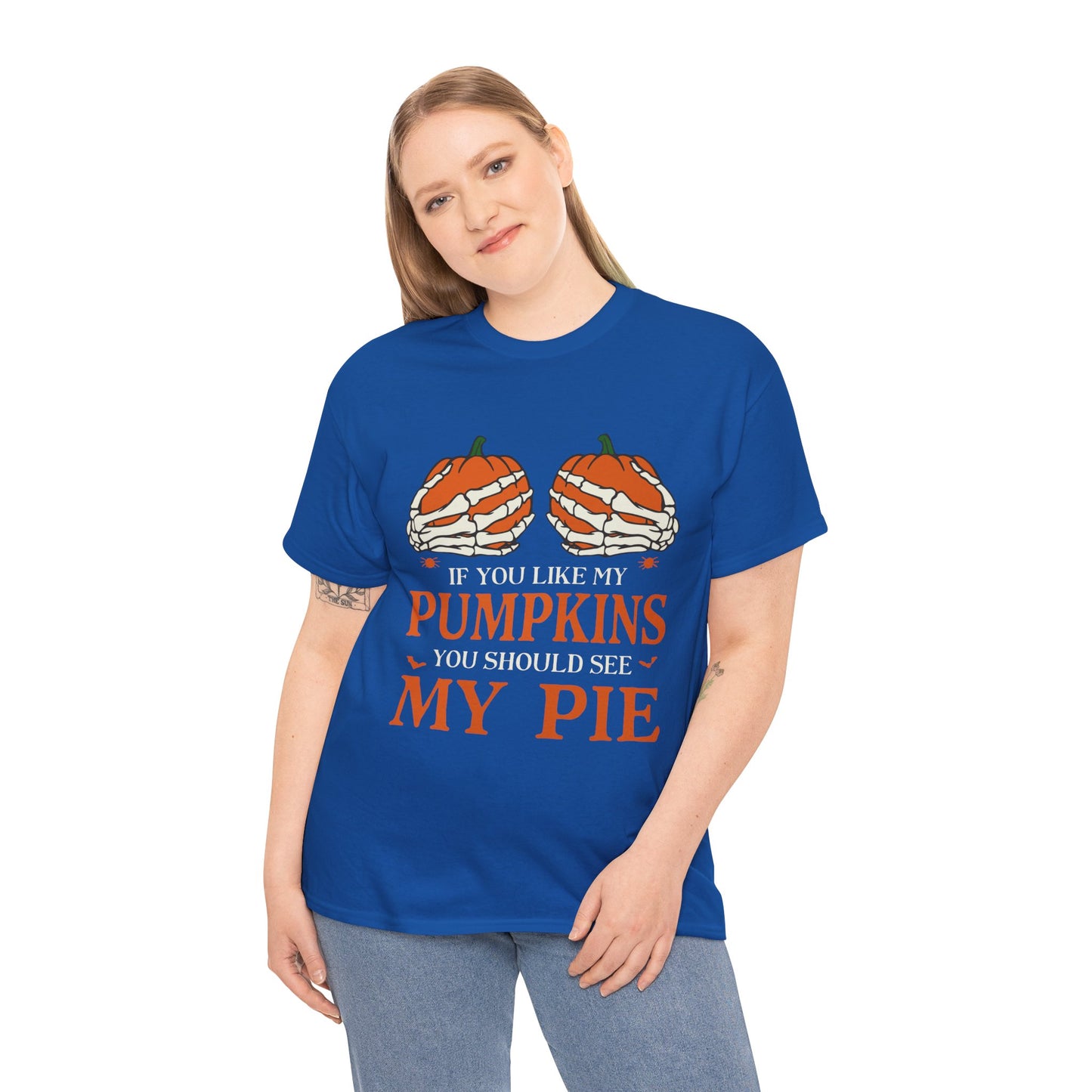 Funny Pumpkin Pie Tee, Halloween Shirt, Fall Fashion, Unisex Graphic Tee, Gift for Thanksgiving, Autumn Apparel