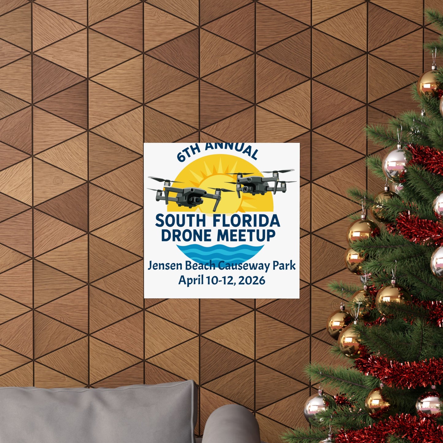 6th Annual South Florida Drone Meetup Poster
