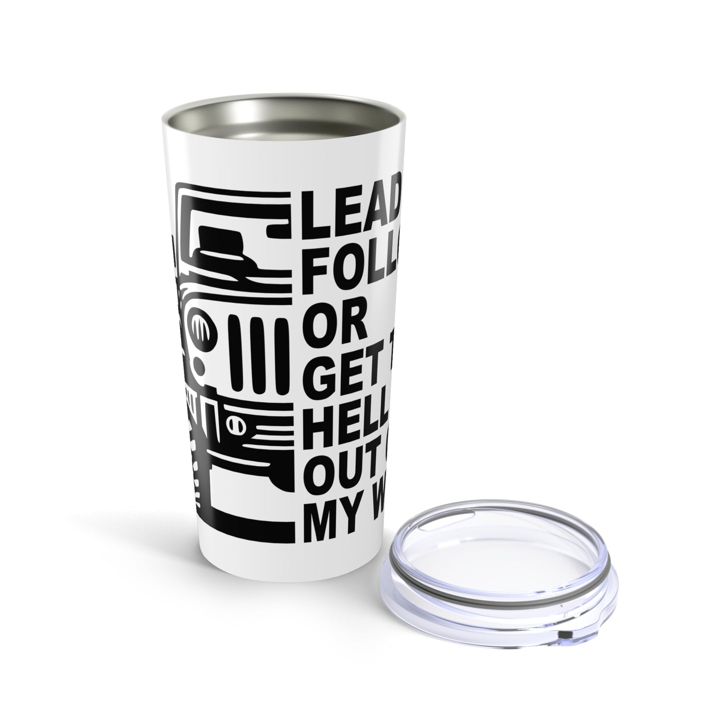 Jeep Lead Follow or...Tumbler, 20oz Travel Mug