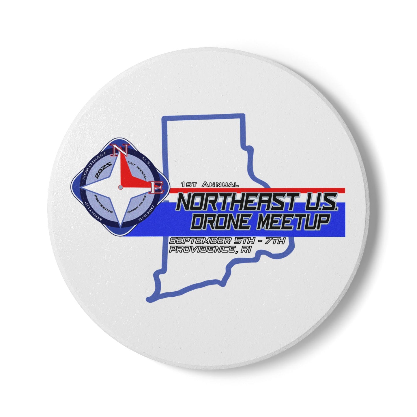 Inaugural Northeast Drone Meetup Ceramic Coaster