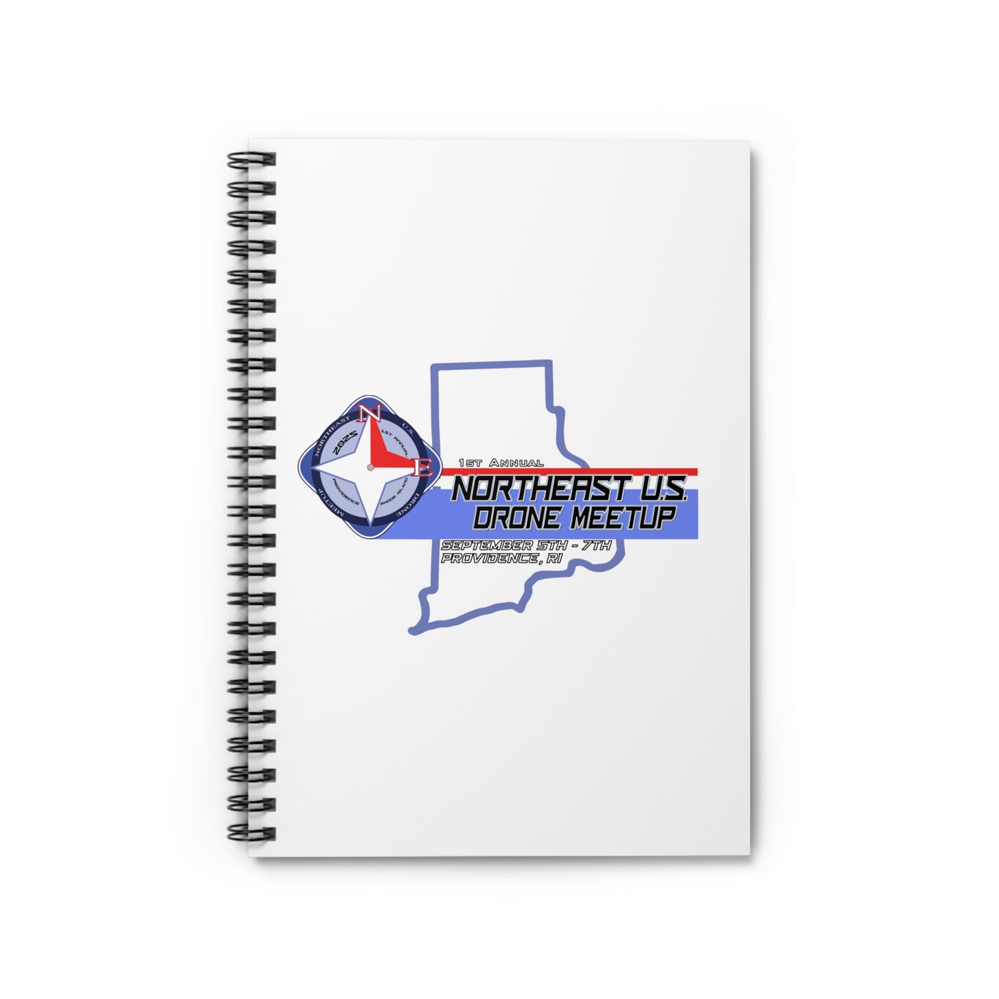 Inaugural Northeast Drone Meetup Spiral Notebook - Perfect for Flight Logs