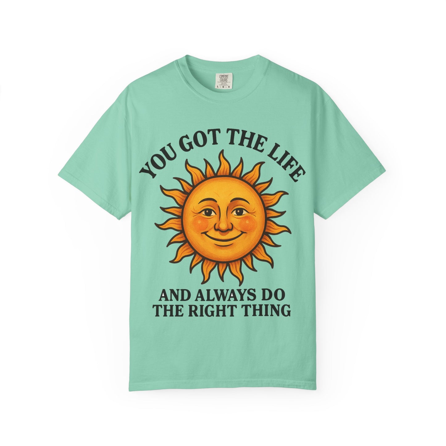 Sunny Vibes T-Shirt, Inspirational Tee for Positive Energy, Gift for Friends, Summer Fashion, Relaxed Lifestyle Wear