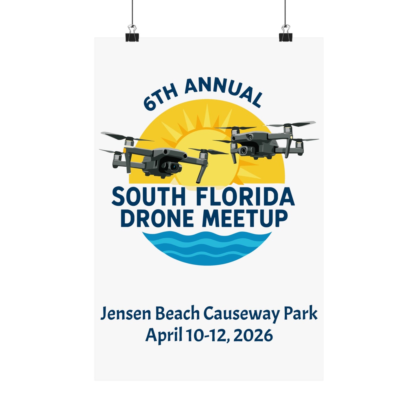 6th Annual South Florida Drone Meetup Poster