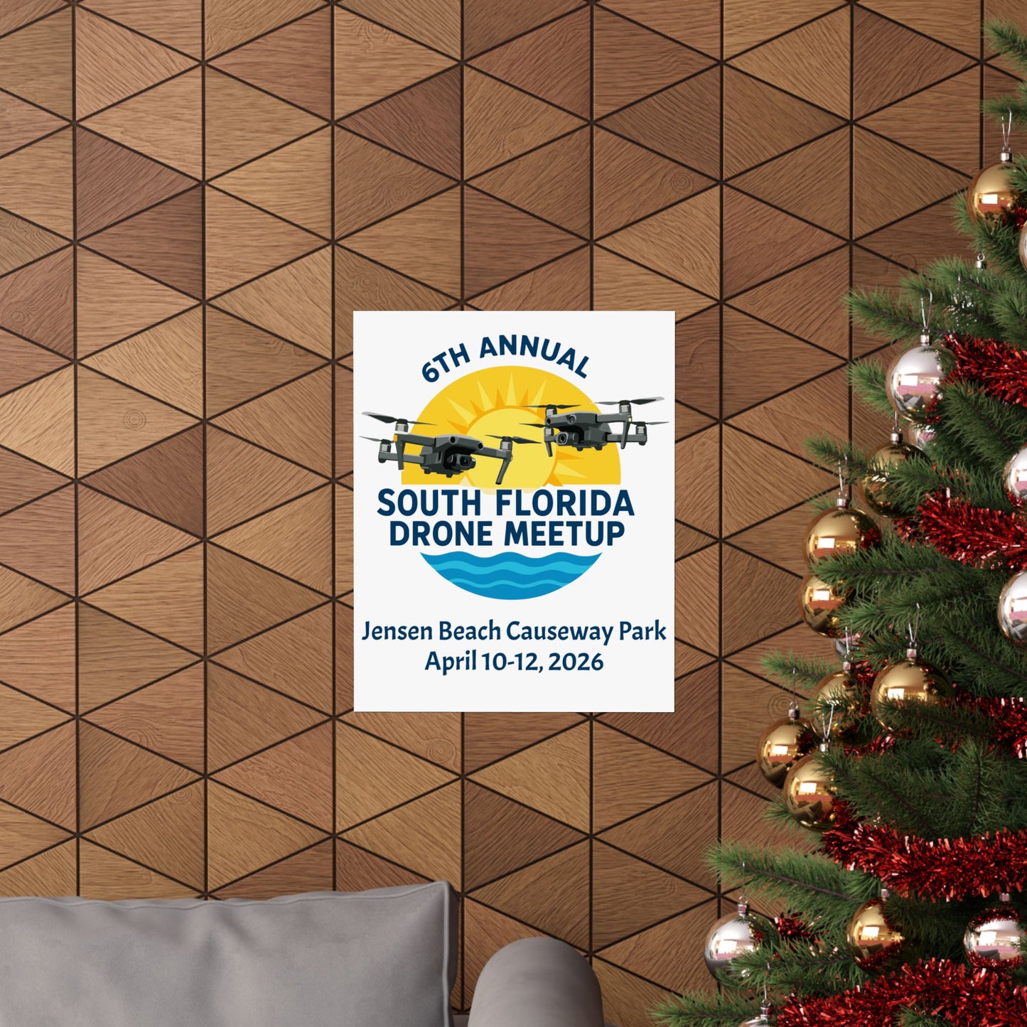 6th Annual South Florida Drone Meetup Poster