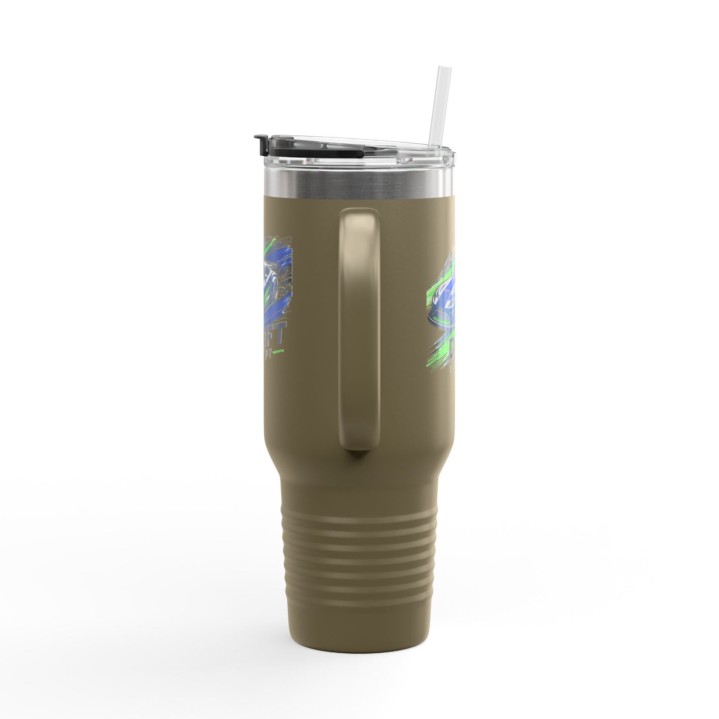 Drift Therapy Insulated Travel Mug | 40oz | Car Enthusiast Gift | Perfect for Road Trips, Coffee Lovers, Sports Fans, Outdoors