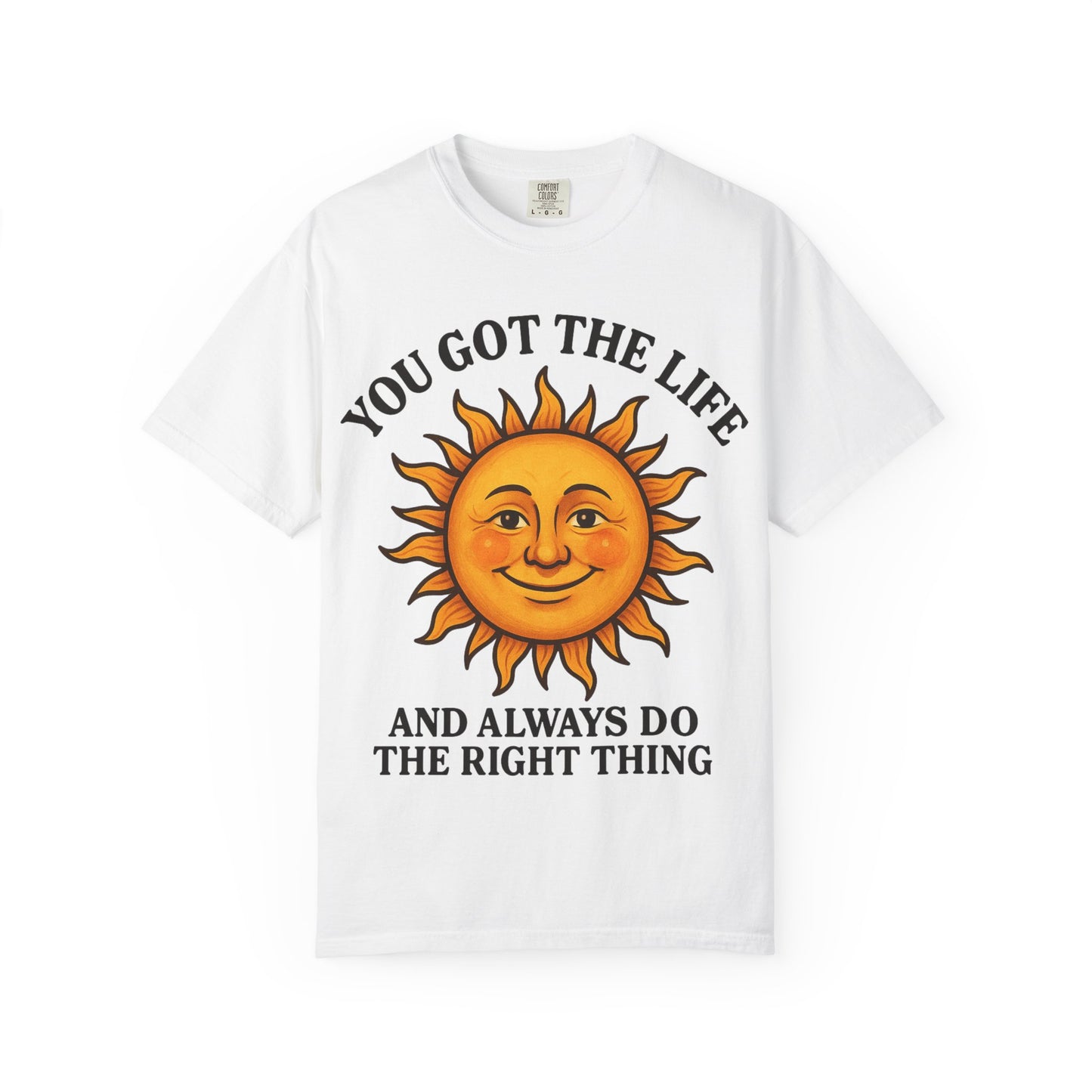 Sunny Vibes T-Shirt, Inspirational Tee for Positive Energy, Gift for Friends, Summer Fashion, Relaxed Lifestyle Wear