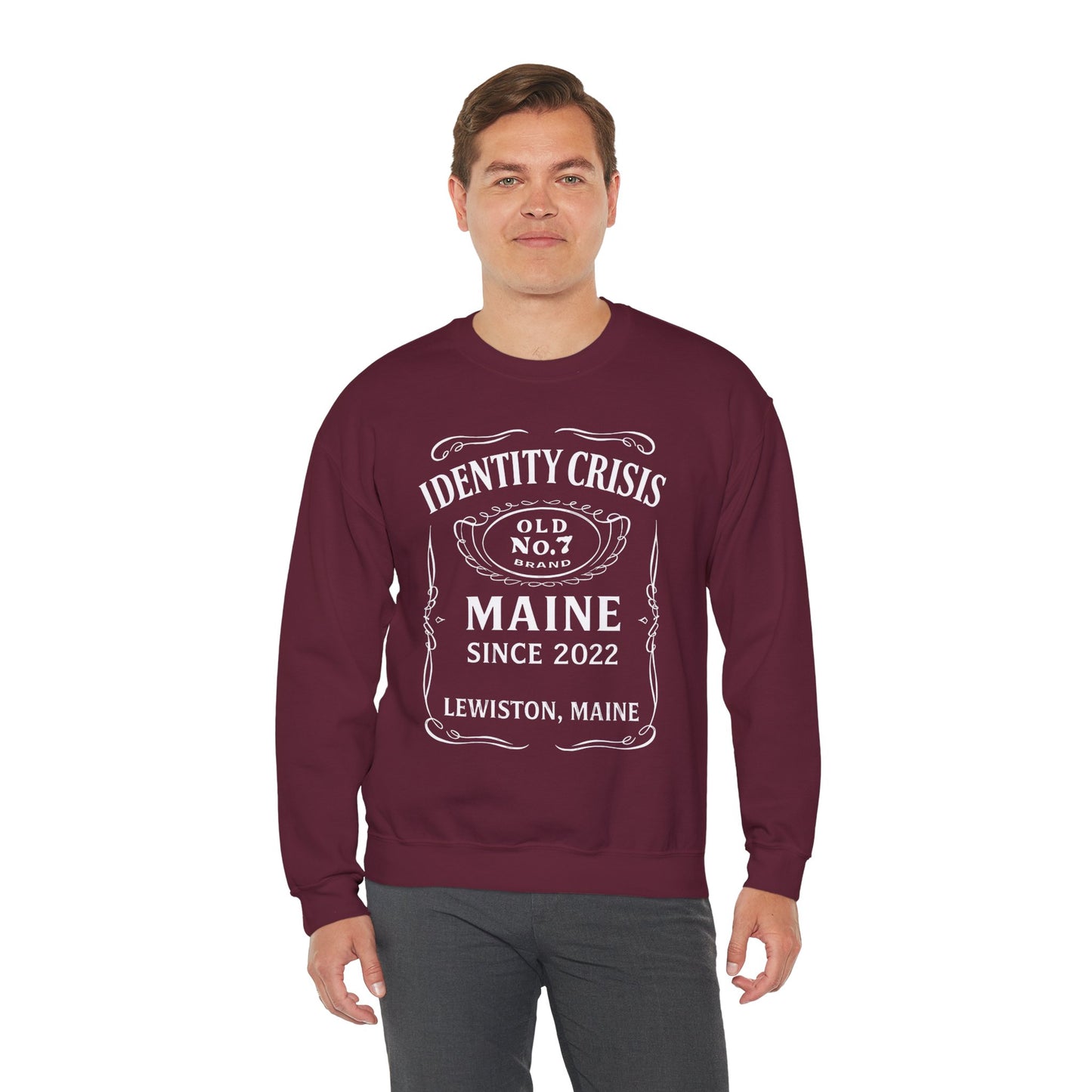 Identity Crisis Unisex Crewneck Sweatshirt Jack Daniel's Edition