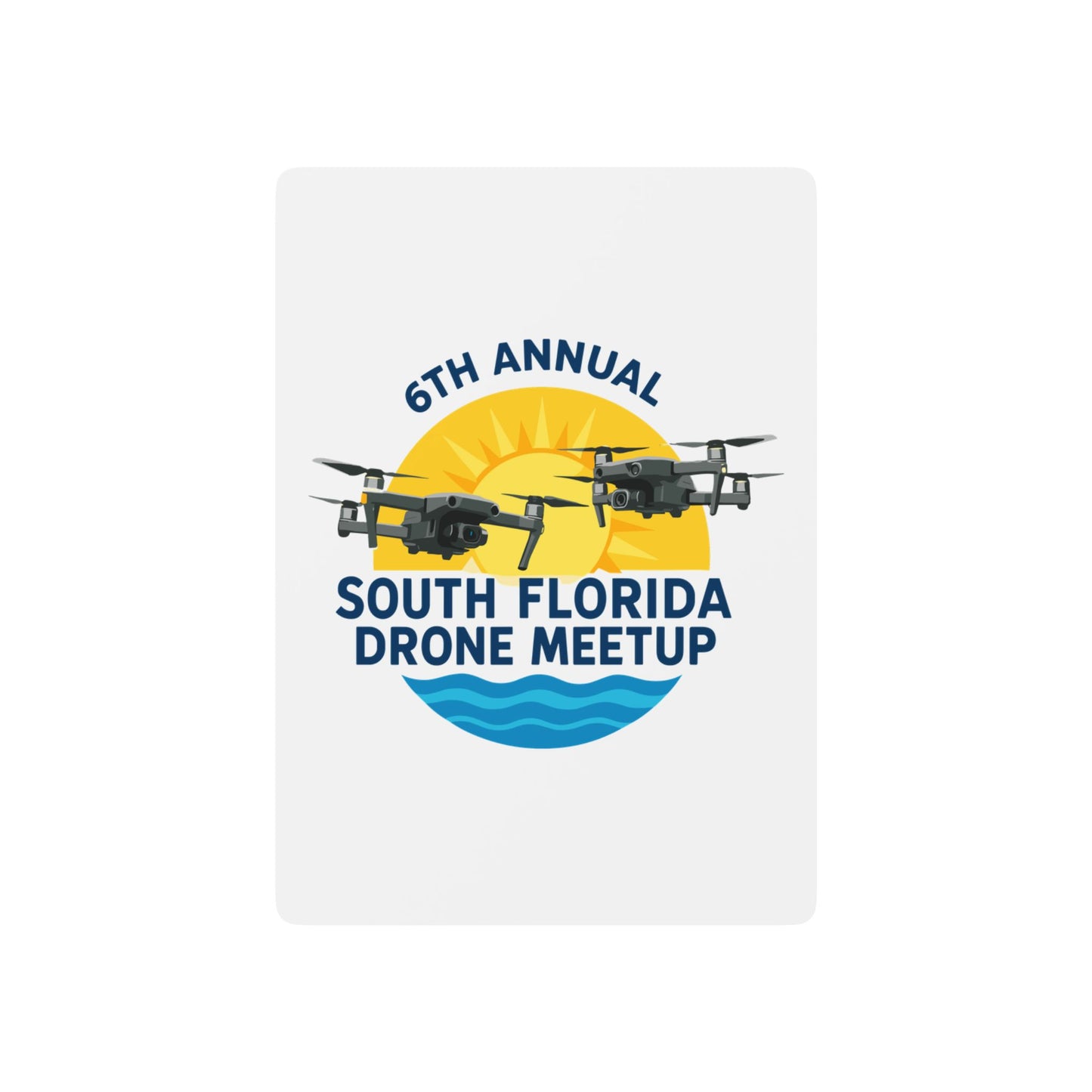 6th Annual South Florida Drone Meetup Poker Playing Cards