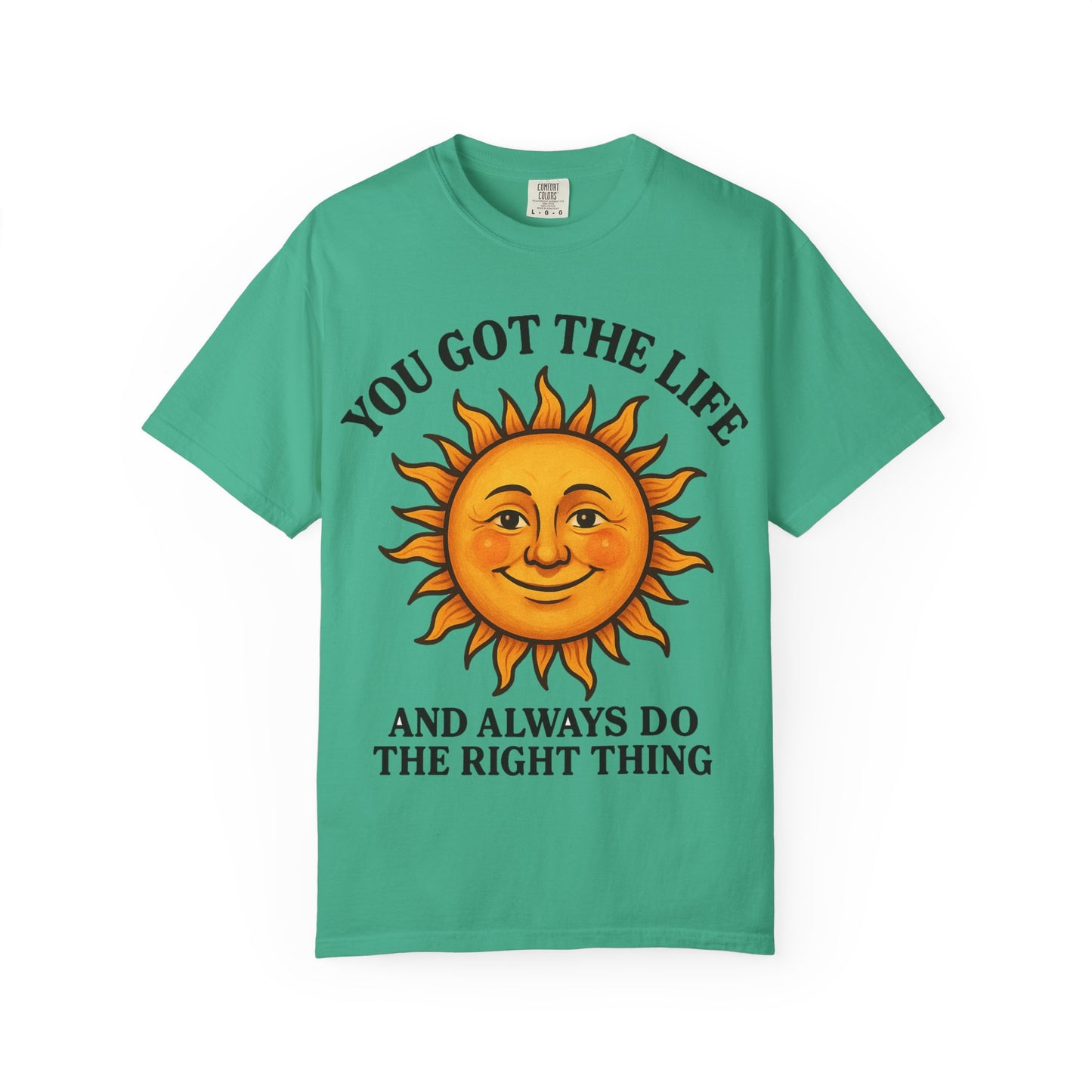 Sunny Vibes T-Shirt, Inspirational Tee for Positive Energy, Gift for Friends, Summer Fashion, Relaxed Lifestyle Wear