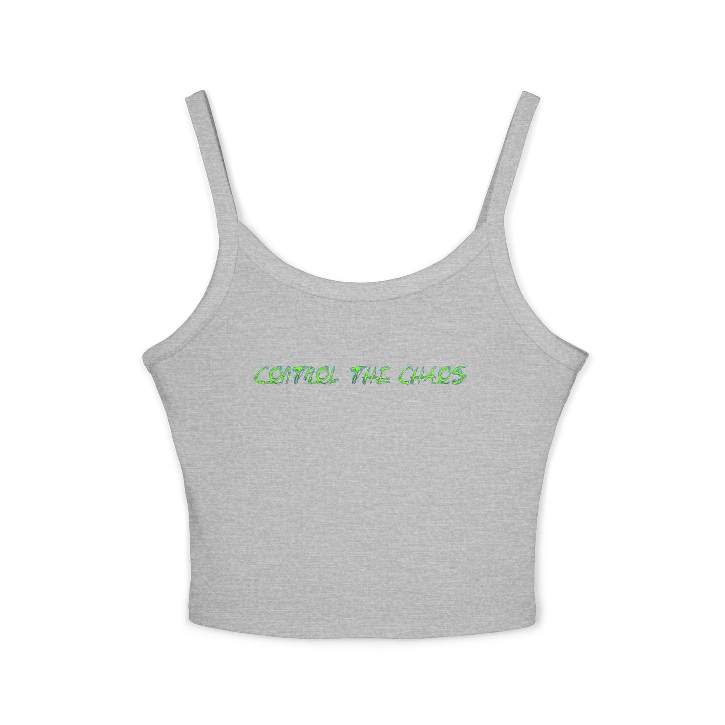 Women's Spaghetti Strap Tank Top, Control the Chaos, Drift Therapy, Summer Vibes, Casual Wear, Gift for Car Enthusiasts