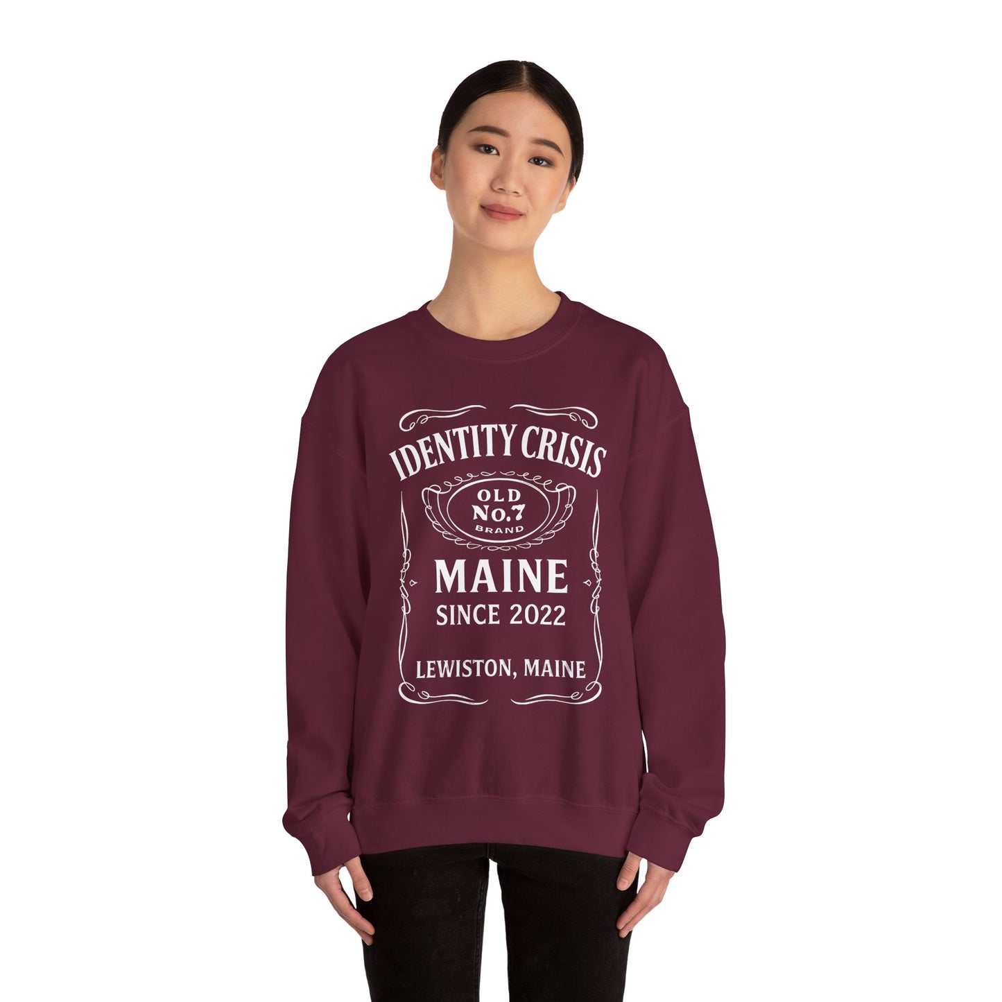 Identity Crisis Unisex Crewneck Sweatshirt Jack Daniel's Edition