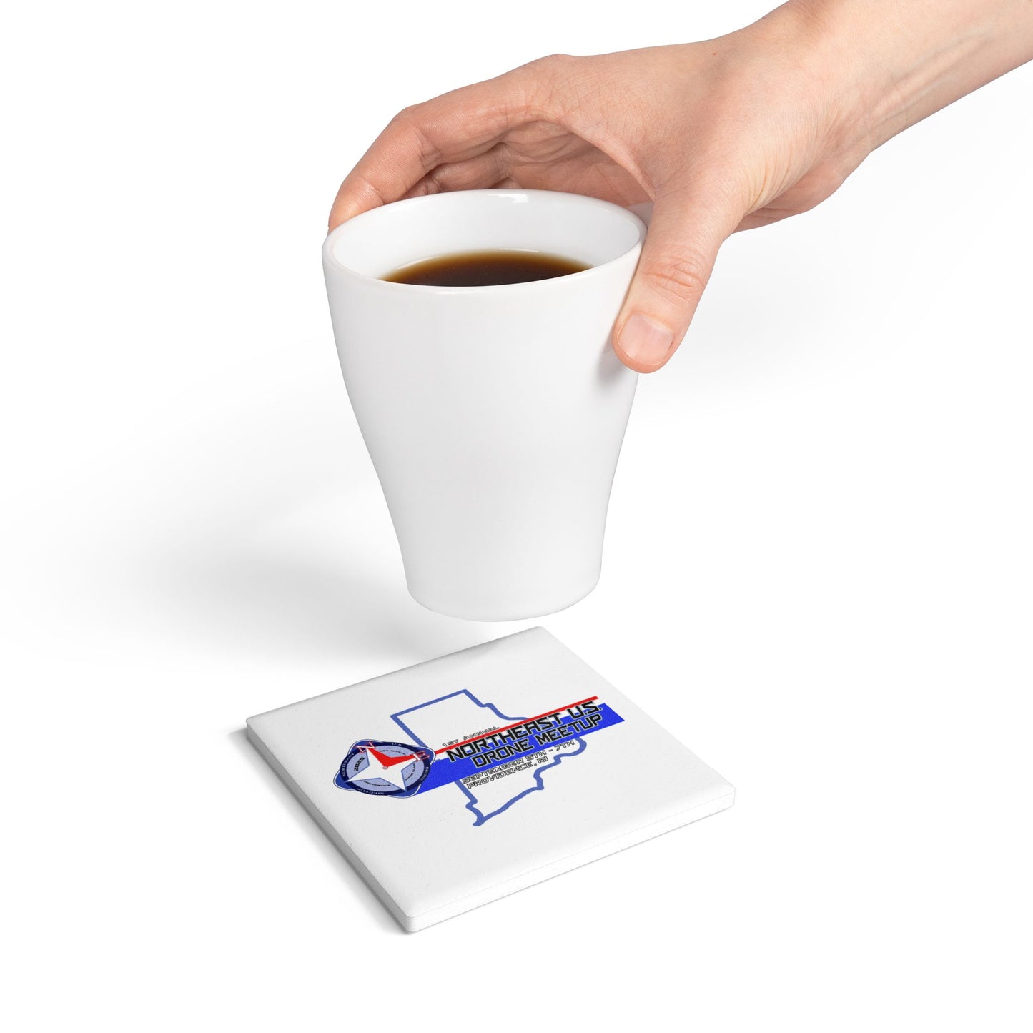 Inaugural Northeast Drone Meetup Ceramic Coaster