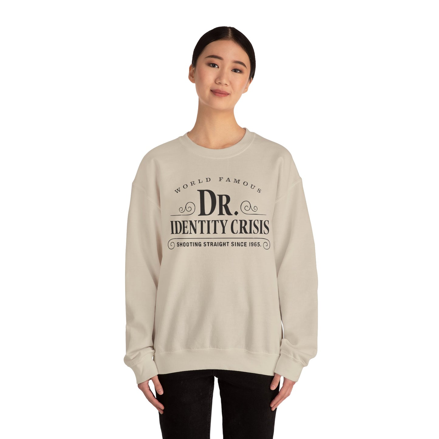 Identity Crisis Unisex Crewneck Sweatshirt Dr. McGillicuddy's Edition
