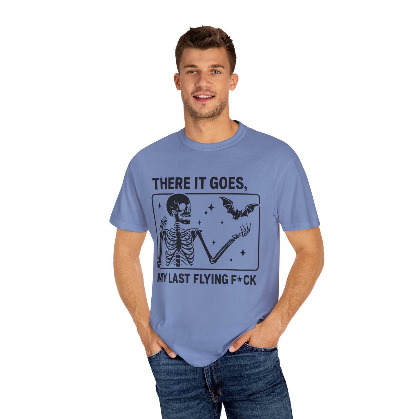Playful Skeleton Graphic T-Shirt, Unisex Humor Tee, Halloween Shirt, Casual Wear, Gift for Friends