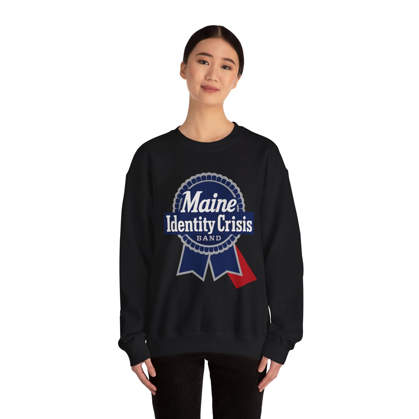 Identity Crisis Unisex Crewneck Sweatshirt Pabst Blue Ribbon Edition