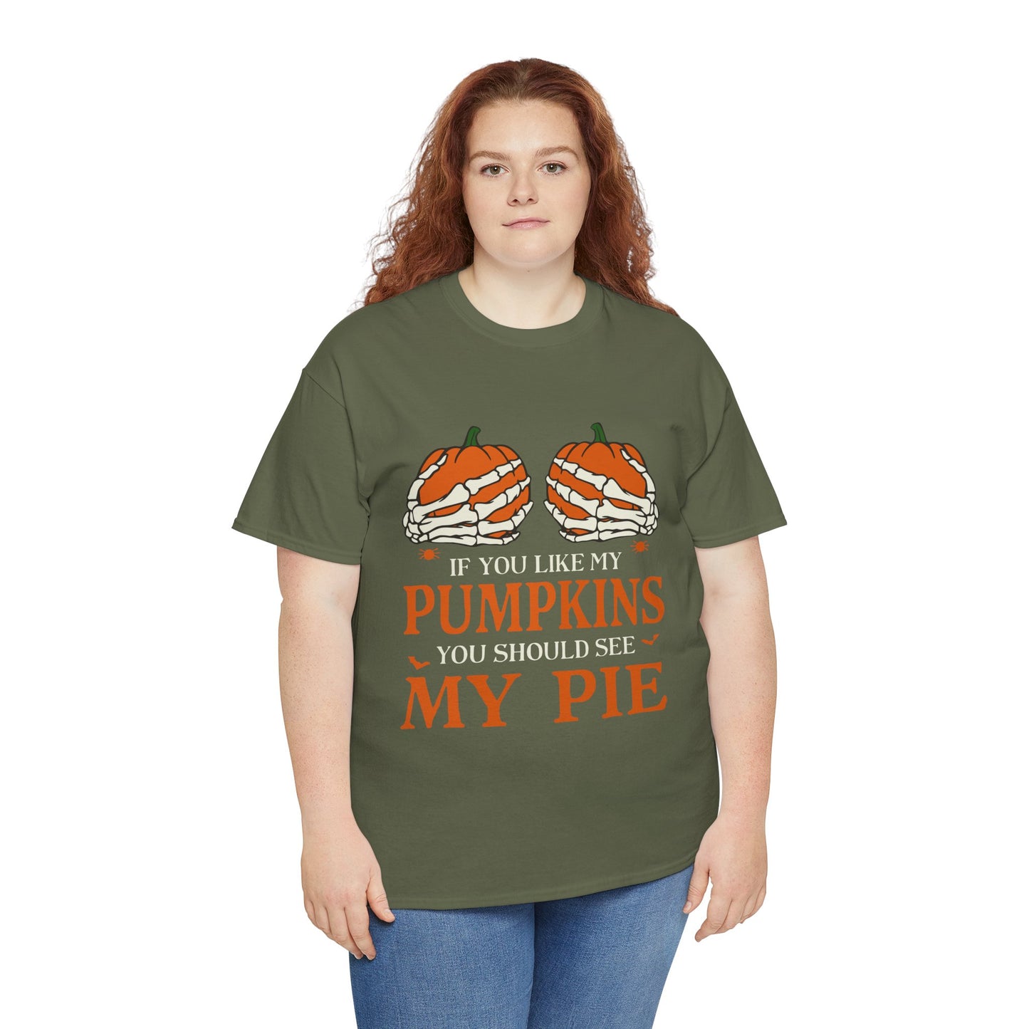 Funny Pumpkin Pie Tee, Halloween Shirt, Fall Fashion, Unisex Graphic Tee, Gift for Thanksgiving, Autumn Apparel