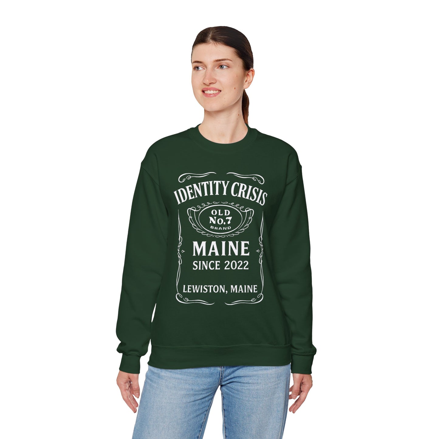 Identity Crisis Unisex Crewneck Sweatshirt Jack Daniel's Edition