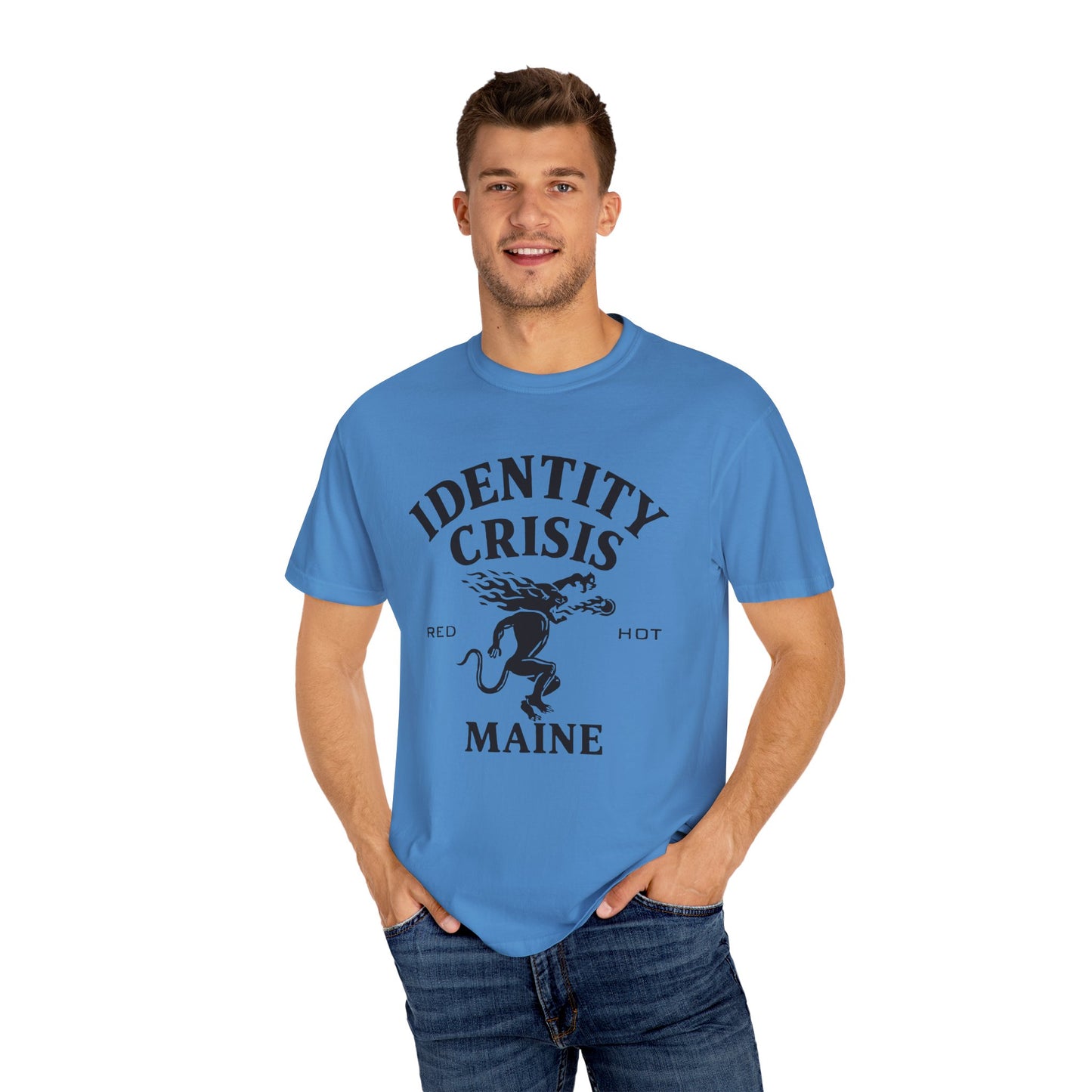 Unisex Identity Crisis T-shirt Fireball Edition