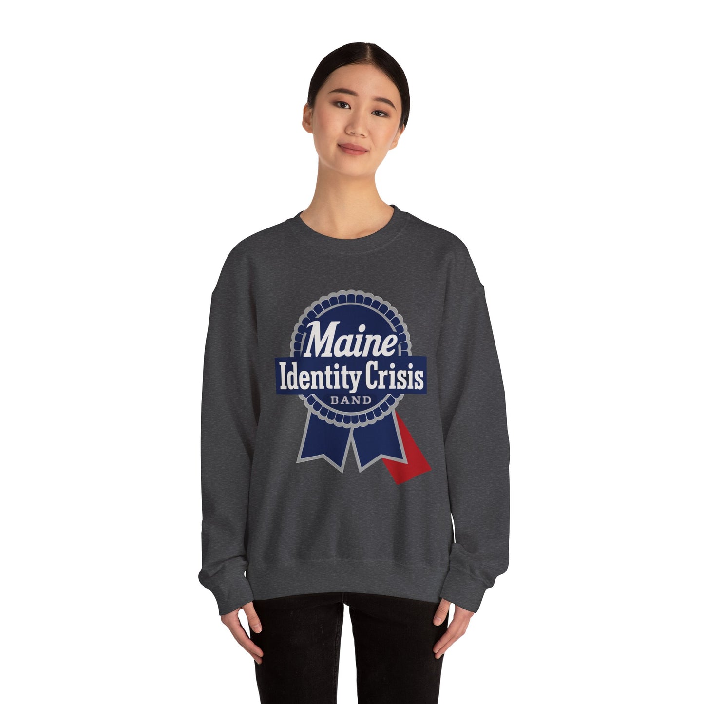 Identity Crisis Unisex Crewneck Sweatshirt Pabst Blue Ribbon Edition