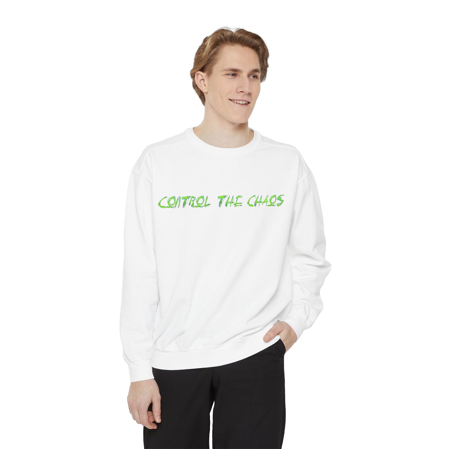 Unisex Sweatshirt - Control the Chaos, Drift Therapy, Casual Wear, Gift for Car Lovers, Everyday Comfort, Streetwear Style
