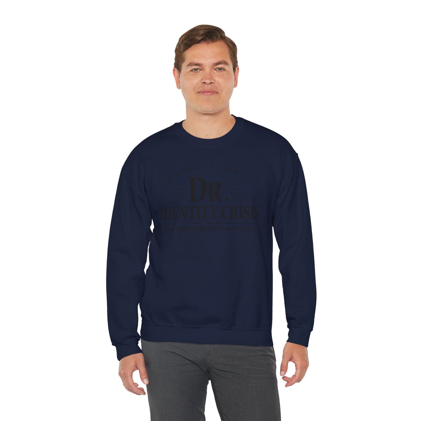 Identity Crisis Unisex Crewneck Sweatshirt Dr. McGillicuddy's Edition