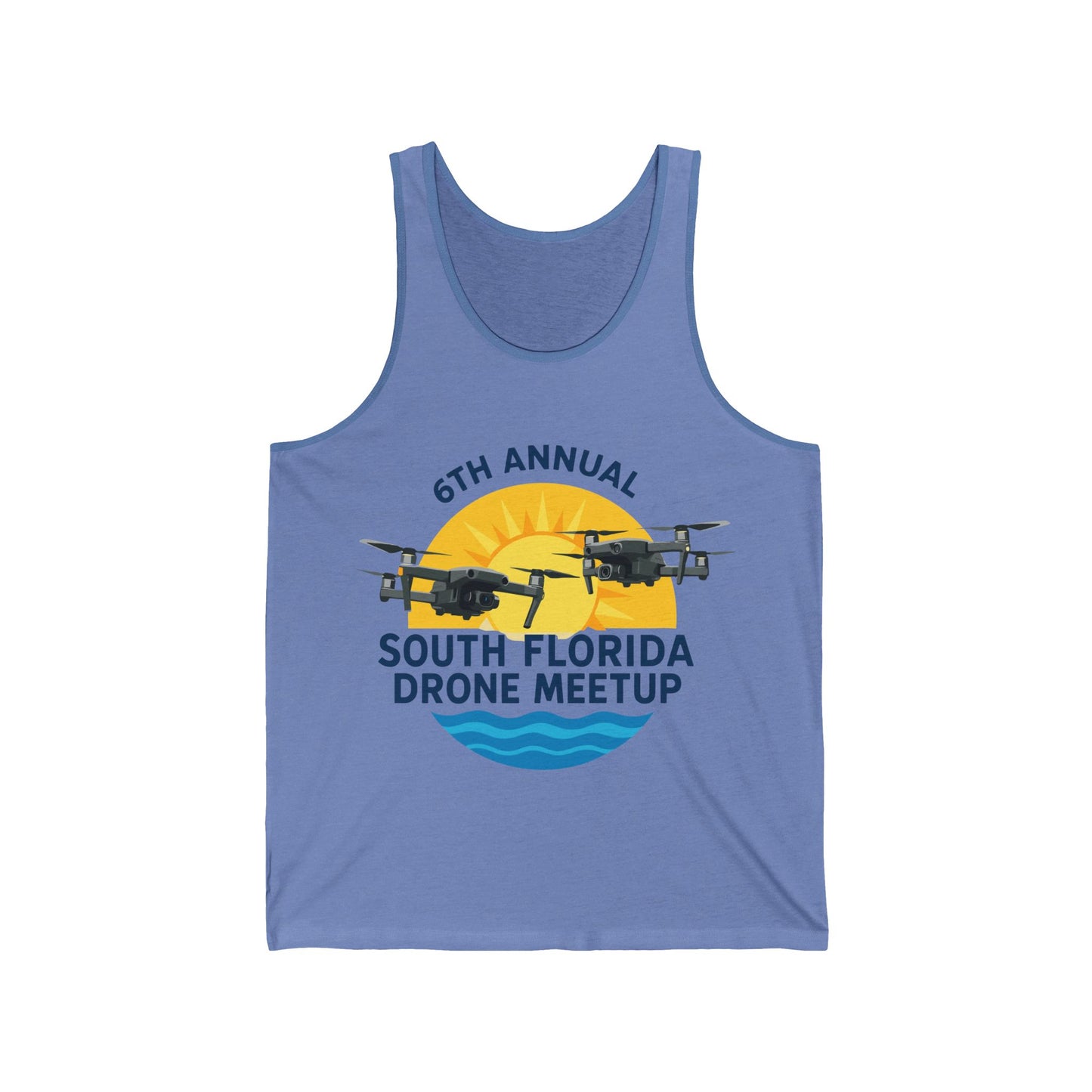 6th Annual South Florida Drone Meetup Unisex Jersey Tank