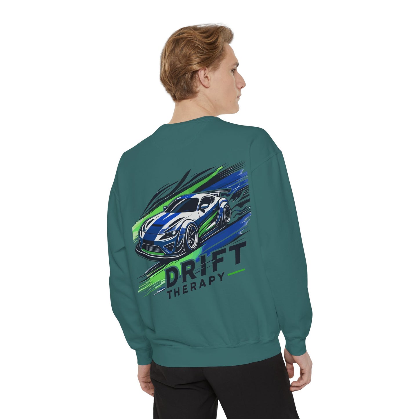 Unisex Sweatshirt - Control the Chaos, Drift Therapy, Casual Wear, Gift for Car Lovers, Everyday Comfort, Streetwear Style