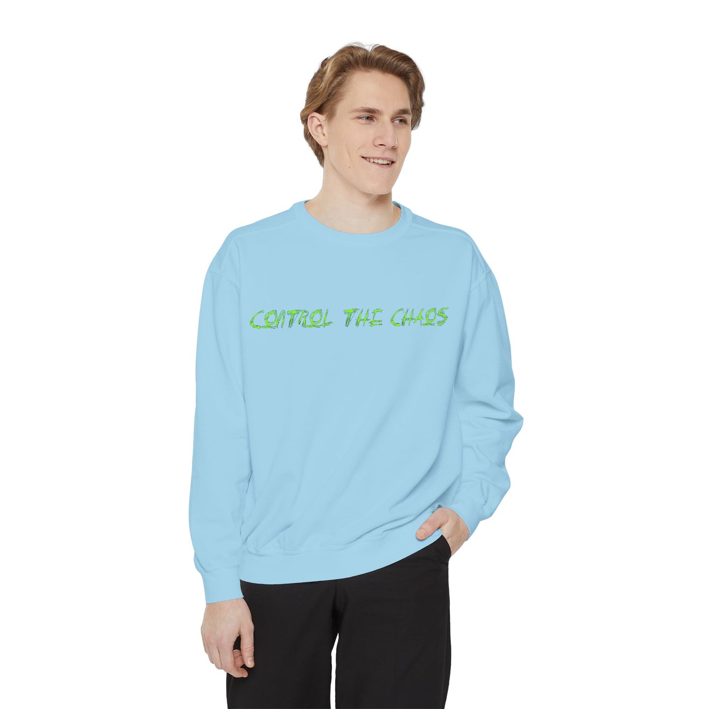 Unisex Sweatshirt - Control the Chaos, Drift Therapy, Casual Wear, Gift for Car Lovers, Everyday Comfort, Streetwear Style