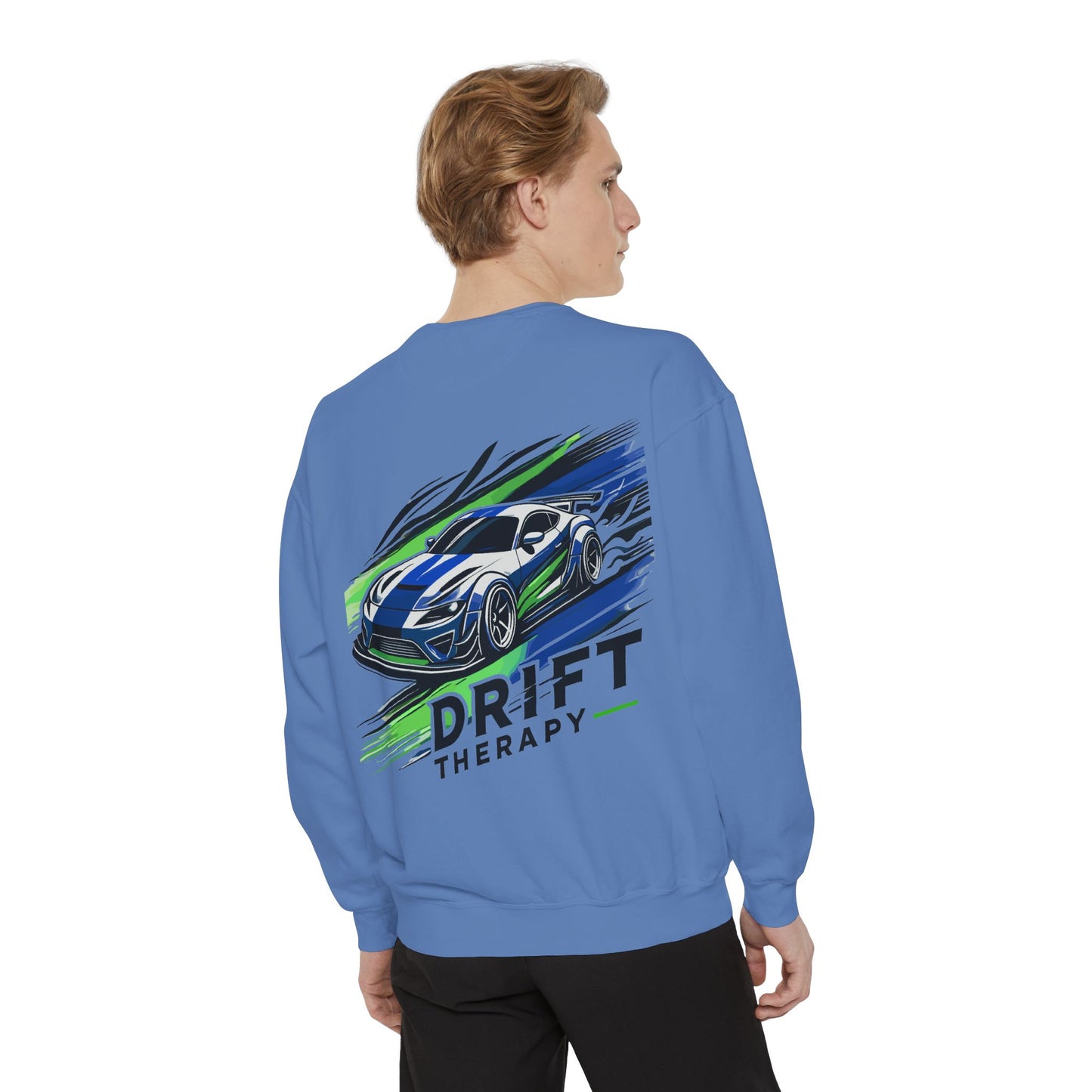 Unisex Sweatshirt - Control the Chaos, Drift Therapy, Casual Wear, Gift for Car Lovers, Everyday Comfort, Streetwear Style