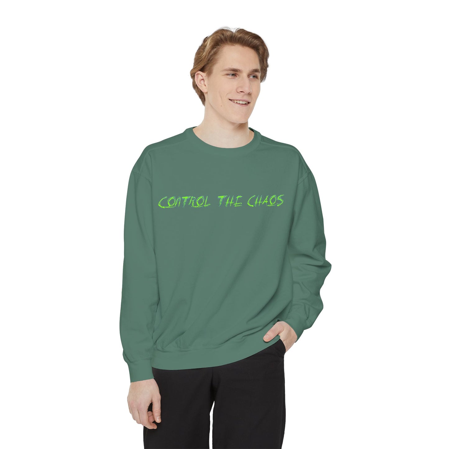 Unisex Sweatshirt - Control the Chaos, Drift Therapy, Casual Wear, Gift for Car Lovers, Everyday Comfort, Streetwear Style