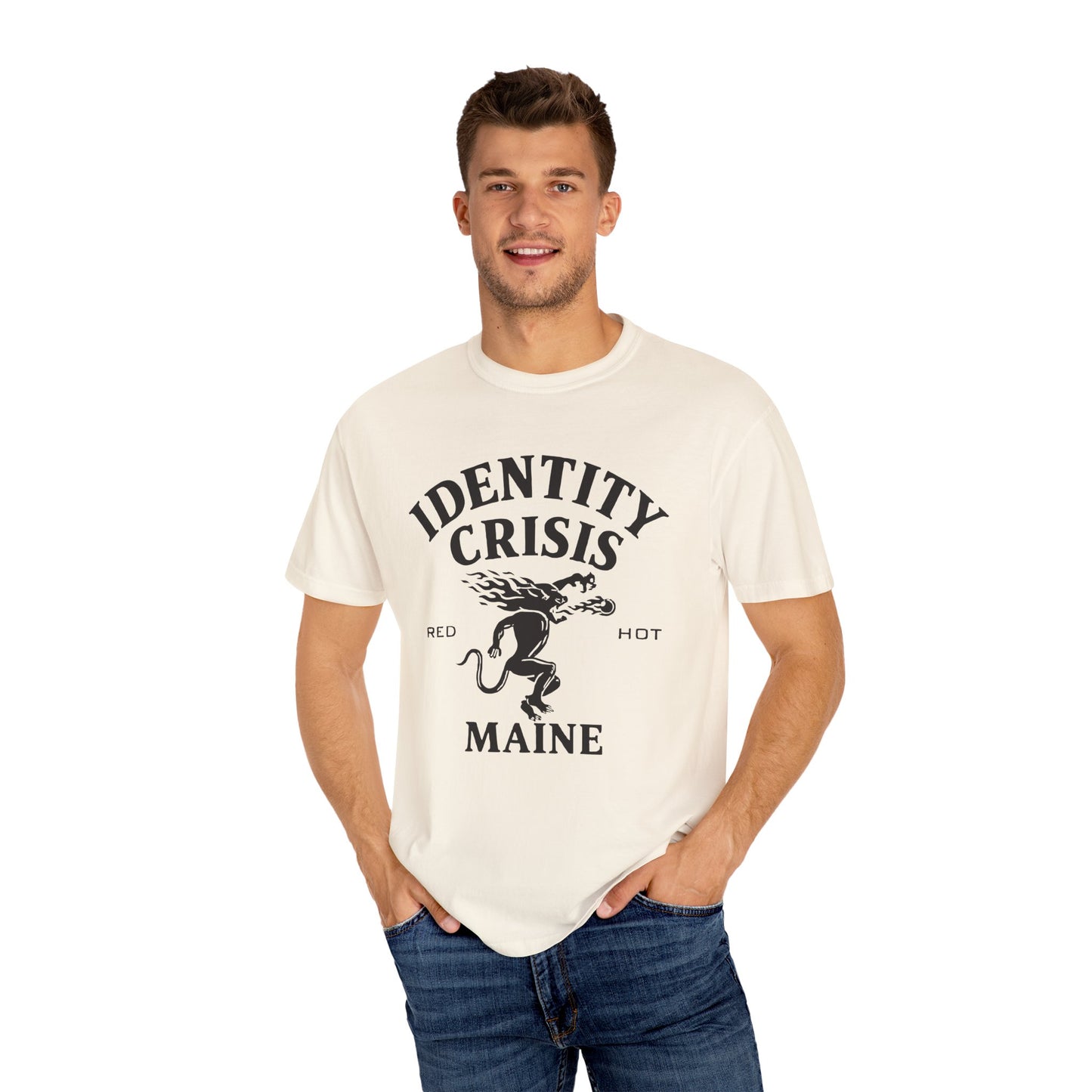 Unisex Identity Crisis T-shirt Fireball Edition