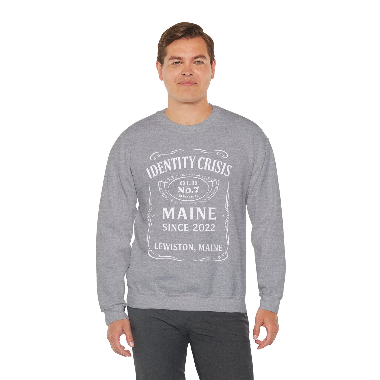 Identity Crisis Unisex Crewneck Sweatshirt Jack Daniel's Edition