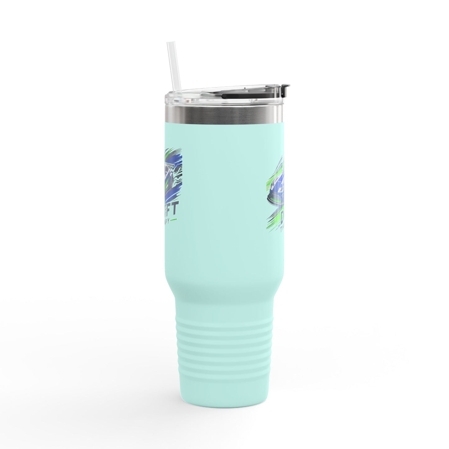 Drift Therapy Insulated Travel Mug | 40oz | Car Enthusiast Gift | Perfect for Road Trips, Coffee Lovers, Sports Fans, Outdoors