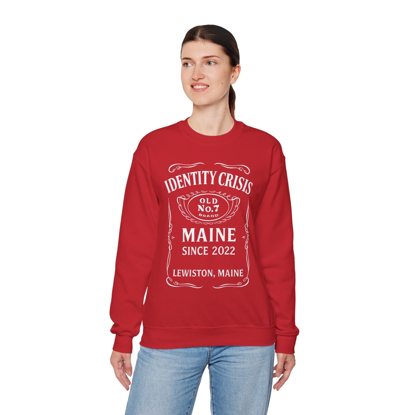 Identity Crisis Unisex Crewneck Sweatshirt Jack Daniel's Edition