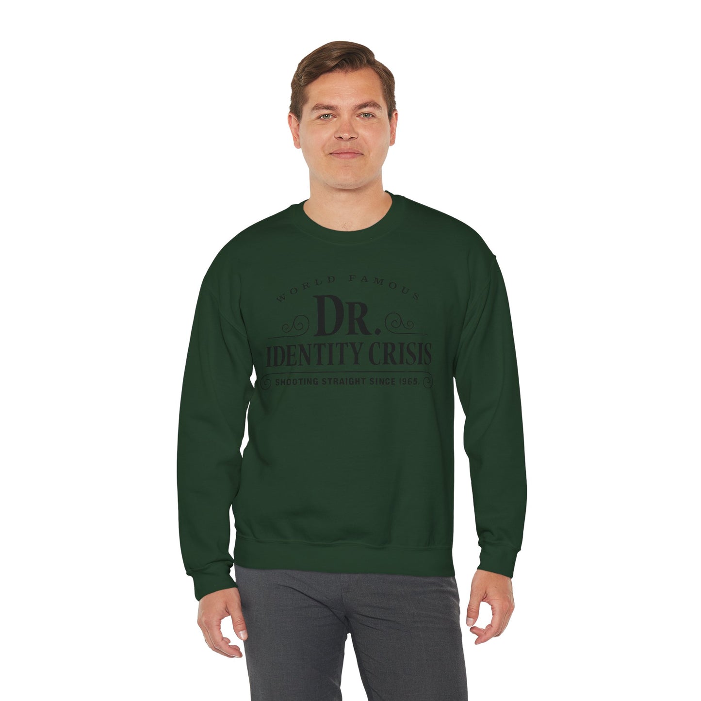 Identity Crisis Unisex Crewneck Sweatshirt Dr. McGillicuddy's Edition