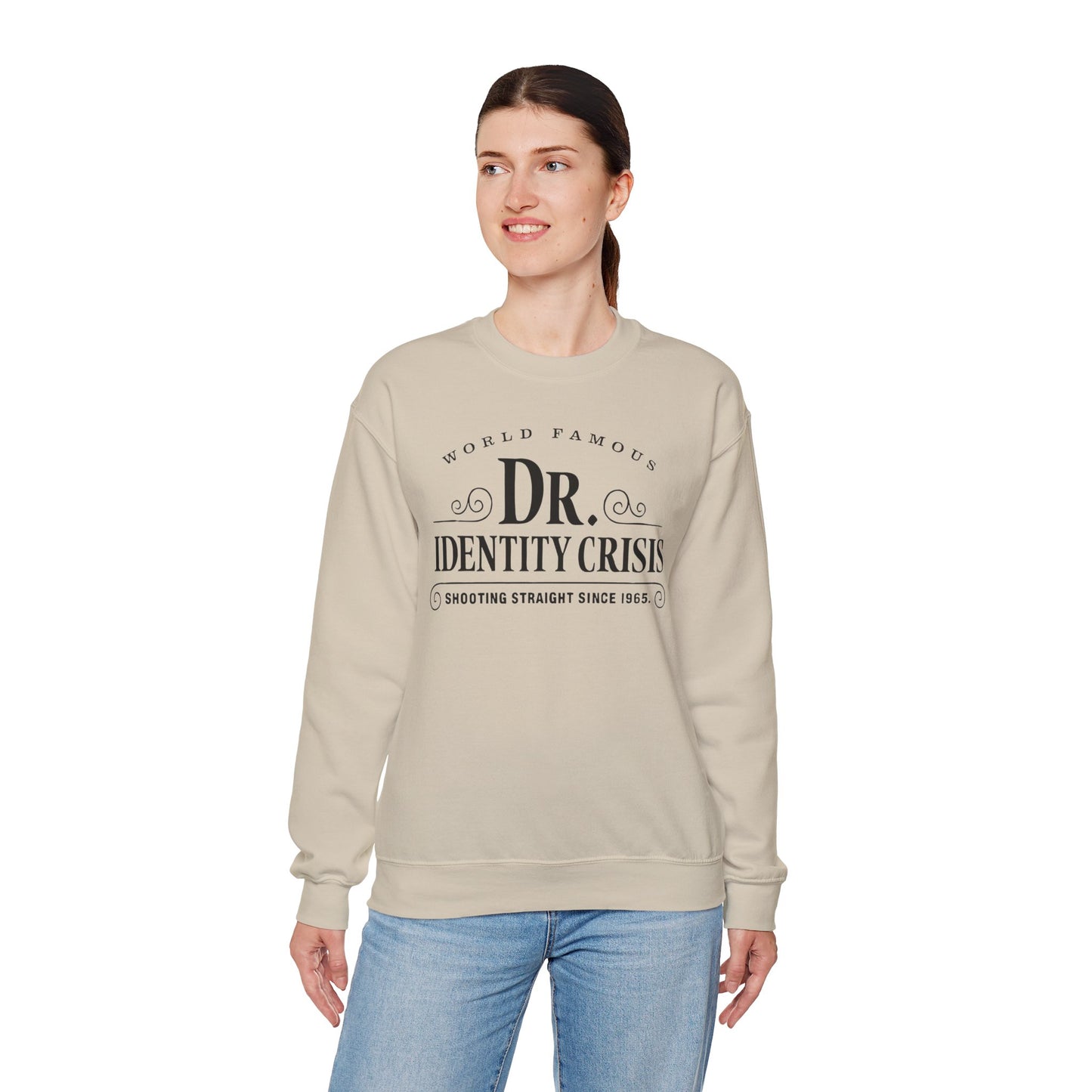 Identity Crisis Unisex Crewneck Sweatshirt Dr. McGillicuddy's Edition