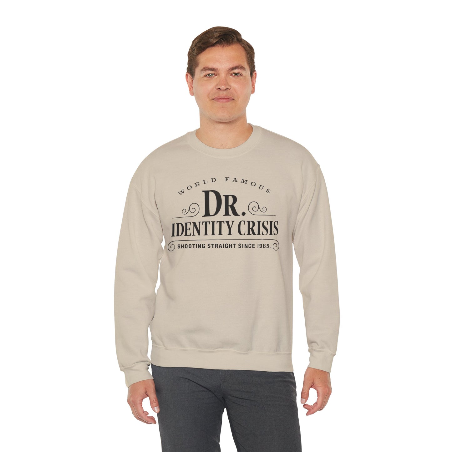 Identity Crisis Unisex Crewneck Sweatshirt Dr. McGillicuddy's Edition